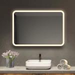 Large Black Bedroom LED Mirror Station for Full Size Bathroom Decoration in