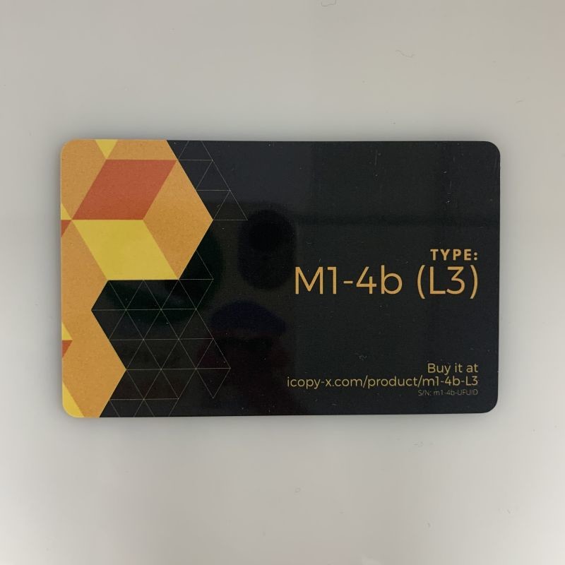 OEM 13.56MHZ UID Changeable RFID Smart Card 0.8mm Thick With 4k Byte Chip