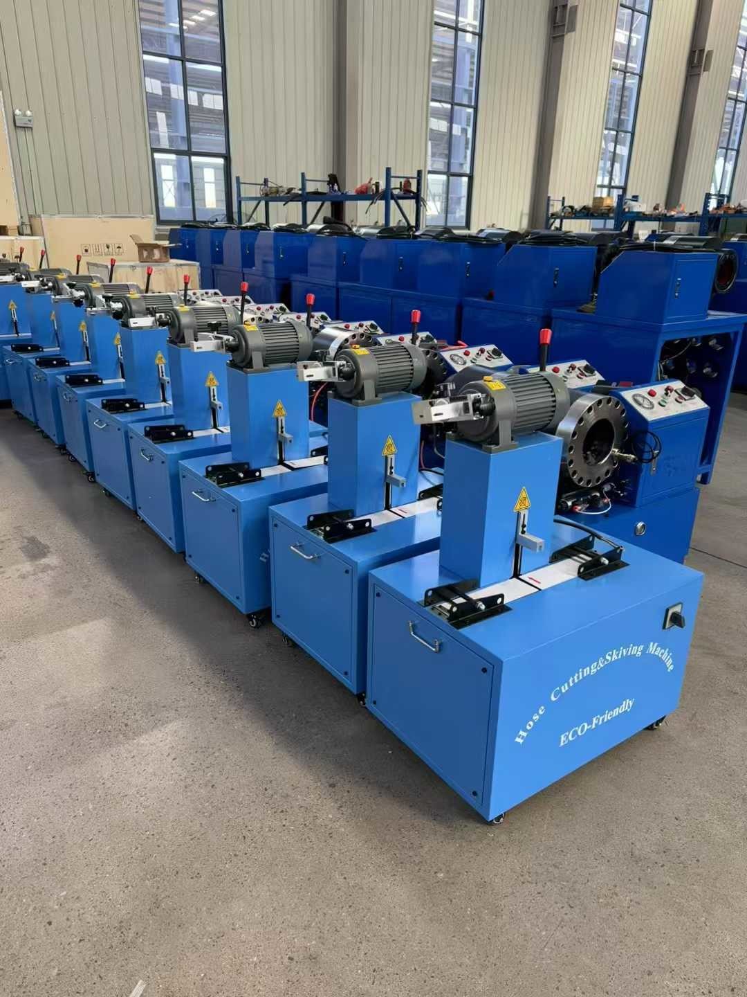 Electric 2 Inch 6 Layers Hose Cutting And Skiving Machine With Blade