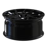 19 Inch Staggered Black 1 PC Forged Aluminium Wheels For Lamborghin Hurucan