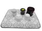 Kitchen Customized Printed Decorative Dish Drying Mat Dish Towel Sets