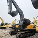 Hyundai 215 Used Crawler Excavator 0.9m3 Bucket Capacity 110KW Rated Power