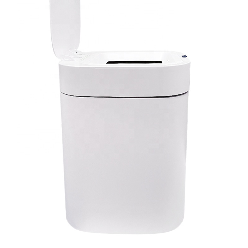 Plastic Self Changing Trash Can Touchless Motion Sensor Garbage Can 4 Gallon