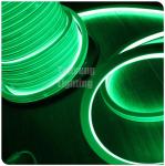 AC220V flat top view neon led tube 2835 SMD green 16*16mm square neon flex
