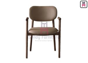 Wholesale Leather Padded Ash Wood Dining Chair For Restaurant Use from china suppliers
