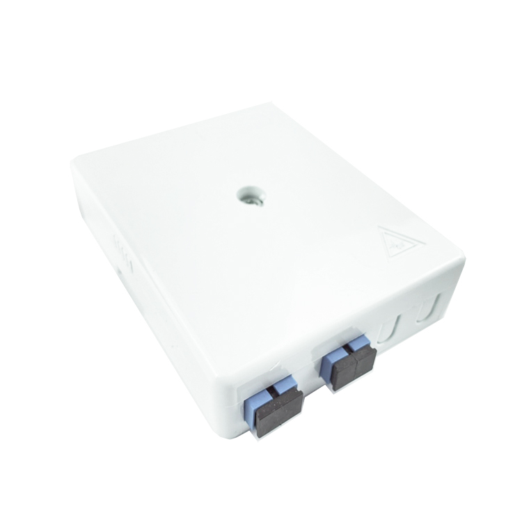 Network Gray 2 Cores UPC Plastic Fiber Optic Faceplate Socket Panel SC for Indoor