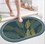Rectangle Bathroom Waterproof Carpet Light Luxury Diatom Mud Absorbent Mat