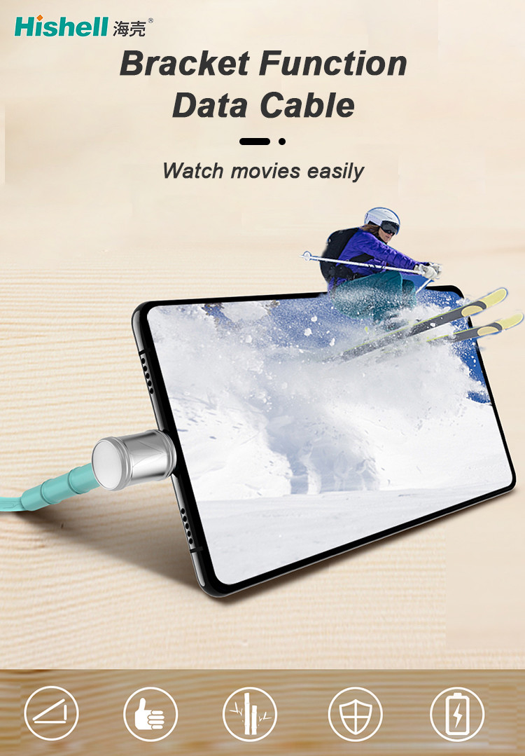 PVC Zinc Alloy Mobile Phone Charging Cable Multicolor With Micro Connector
