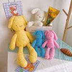 Fluffy Cartoon Bunny Stuffed Animal 30cm With PP Cotton Filling