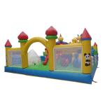 Kid Friendly Inflatable Amusement Park With Printing Outdoor Playground Blow Up