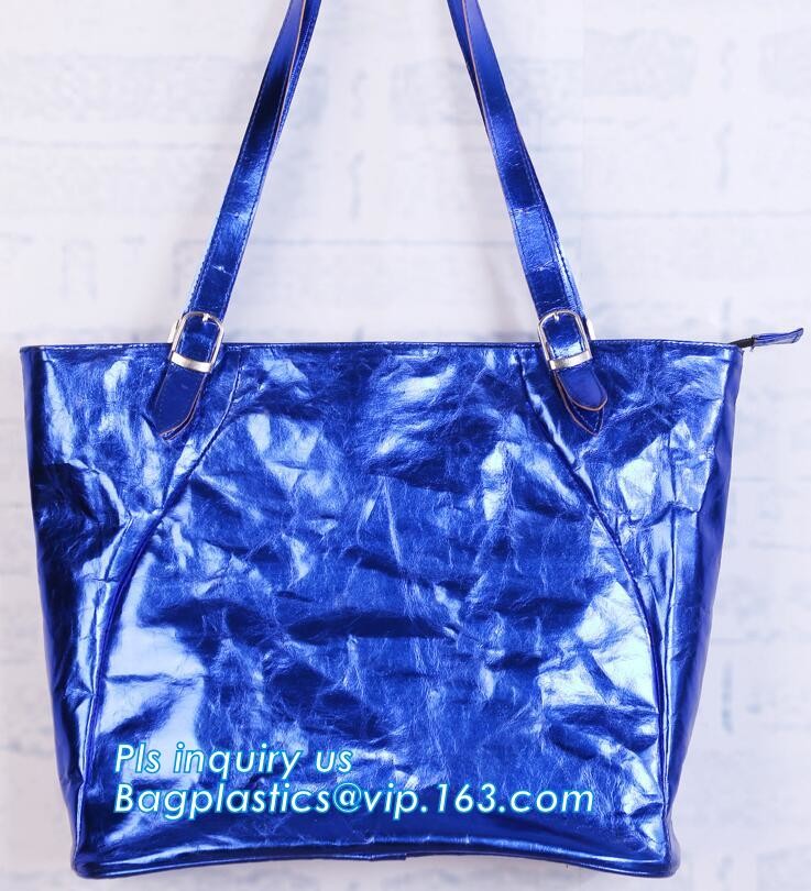 Cheap Lightweight Cheap Brown Custom Made Print Logo Water-proof Tyvek Paper Tote Shopping Bageco reusable promotion gif