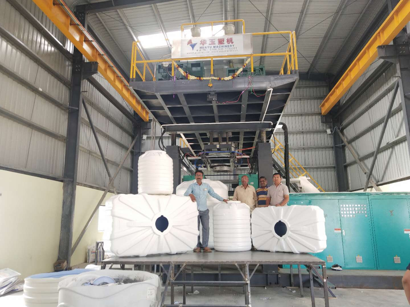 Huayu 5000L 1layer Hdpe plastic water tank blow moulding machine