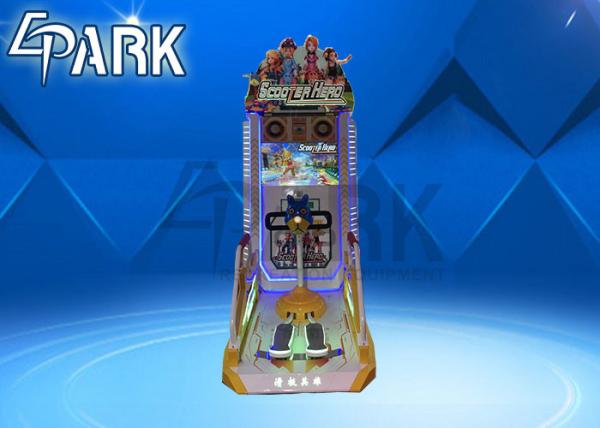 Uk price Indoor amusement park electronic scooter race game machine redemption