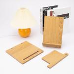 Bamboo Cell Phone Stand, Detachable Wood Mobile Phone Holder for Desk Tablet