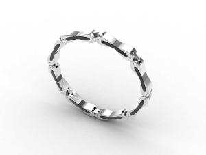 Wholesale Top Quality Europe Fashion Stainless Steel Genuine Leather Silicone Bangle Bracelet ADB30 from china suppliers
