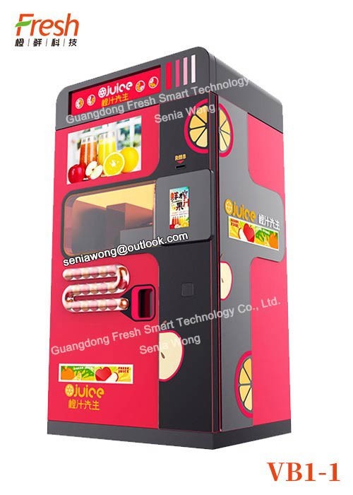 Orange automatic Vending Machine azure Color fresh Fruit Juice Vending Machine For School Shops Use commercial mall