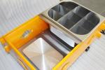 Rust Resistant Stainless Steel Oden Cooking Stove 2 Tanks 18 Grids Wooden