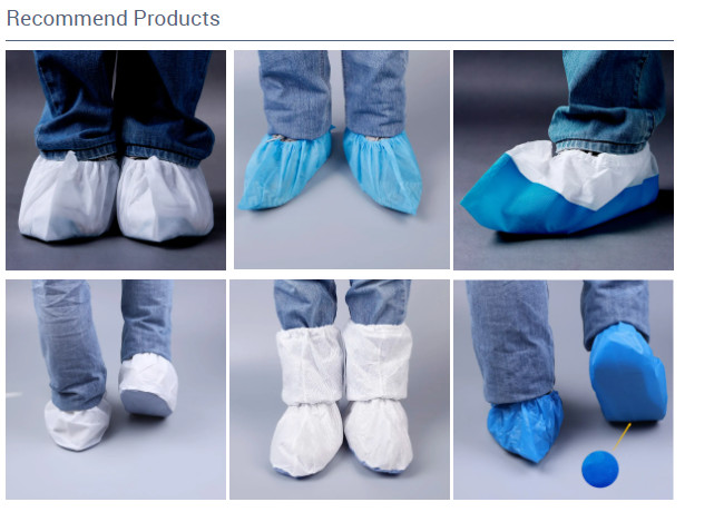 50gsm PP PE Disposable Shoes Cover Disposable Nonwoven Fabric Slip Resistant Shoe Covers
