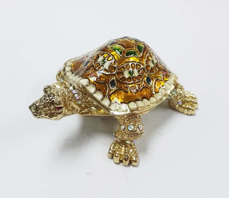 China Manufacturer Turtle Shape Trinket Box Turtle Jewelry Box for Jewelry