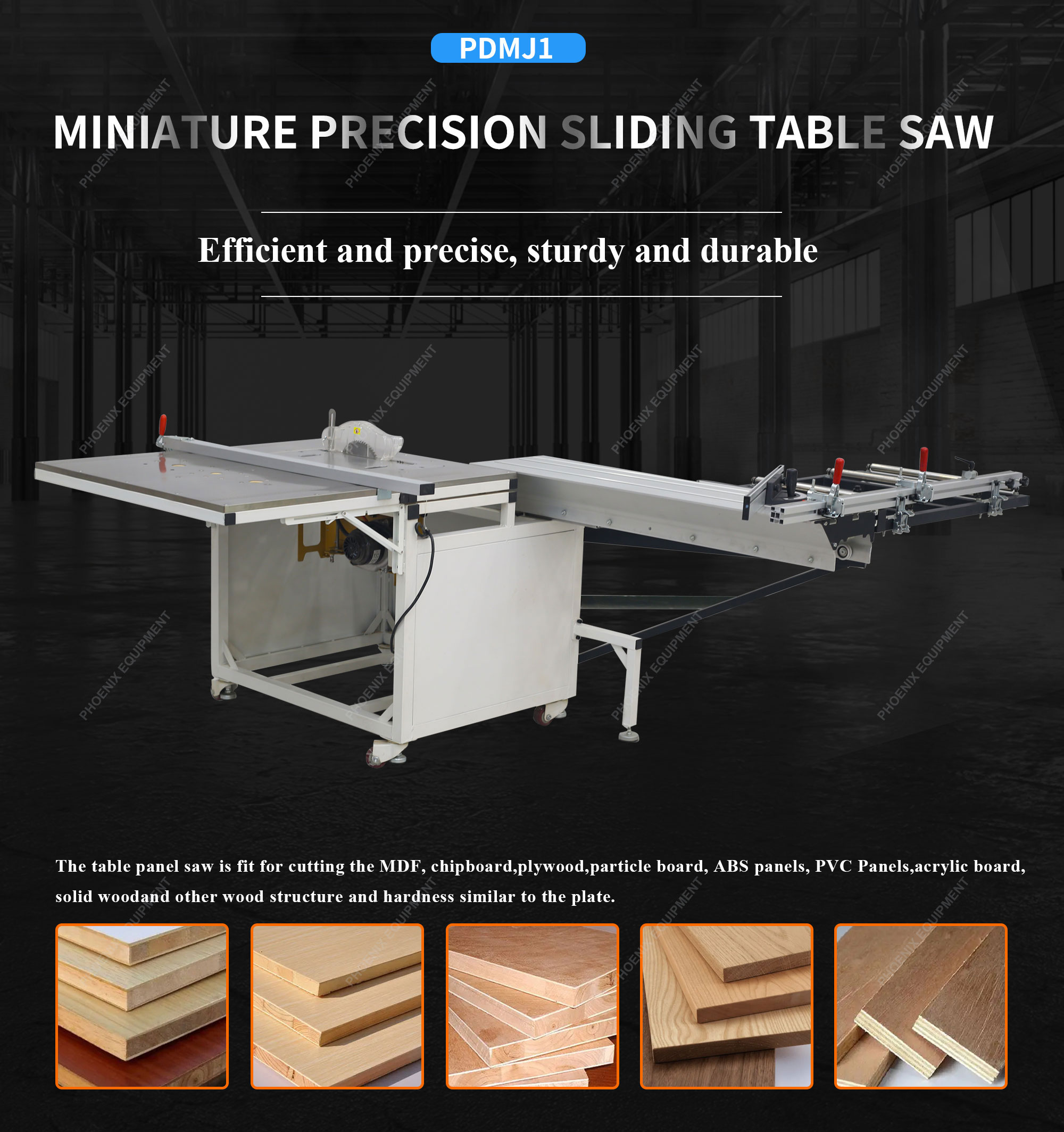 Wood Cutting Function PDMJ1 Mini Portable Multi Saw Machines Panel Saw Automatic Table Saw 500mm Circular Saw