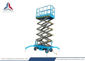 Wholesale 10m 500kg Capacity Battery Power Moving Hydraulic Scissor Lift Table from china suppliers
