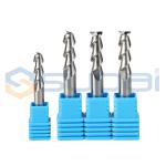 Durable 3 Flute End Mill Aluminum / Aluminum Cutting Tools AlTiN Coating