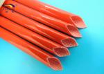 4.0KV Red White Yellow Silicone Fiberglass Sleeving Flexible and Flame Retardant