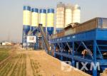 Professional 60m3 Twin Shaft Mixer Batching Plant Belt Type Conveyor