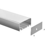 Large Room Decorative Aluminum LED Light Housing Suspended Strip Channel 80*35mm