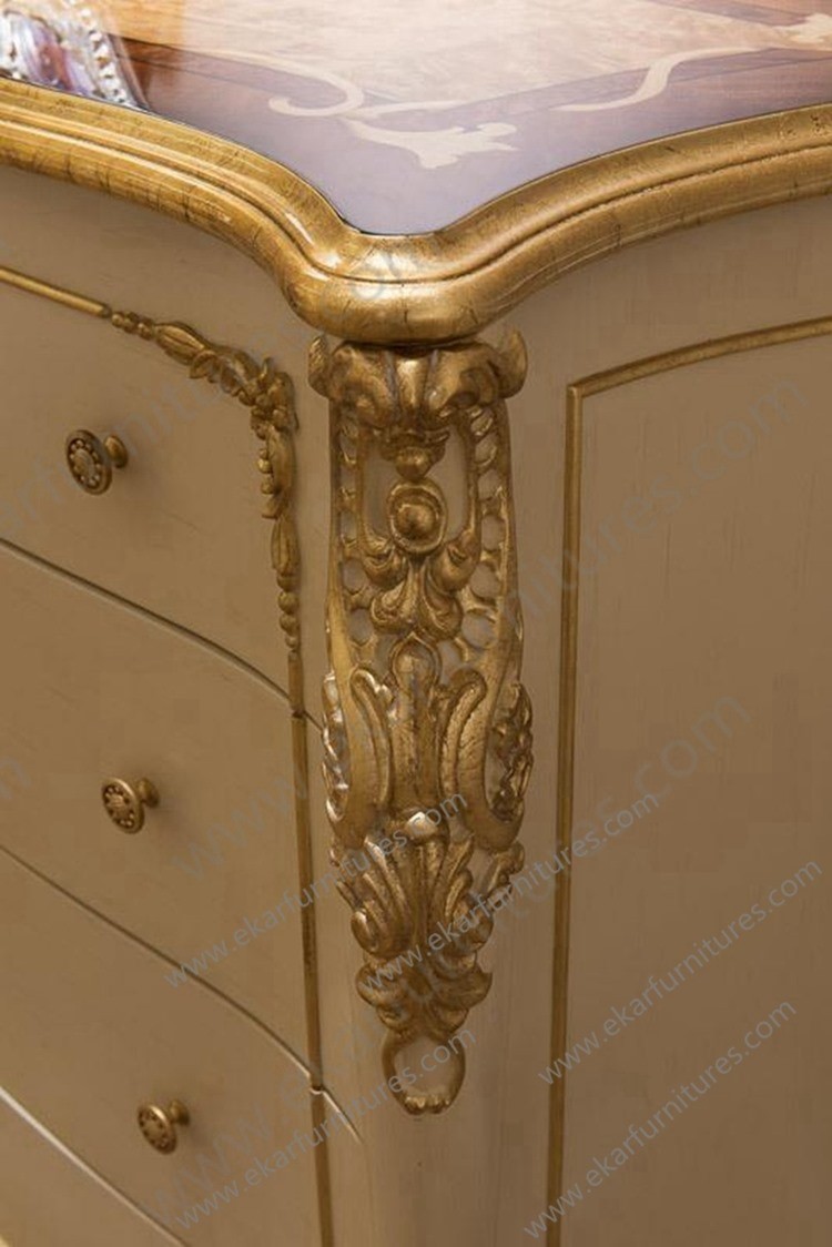 Ekar Furniture New Designs Wooden Chest of Drawers Bedroom Sets FW-133