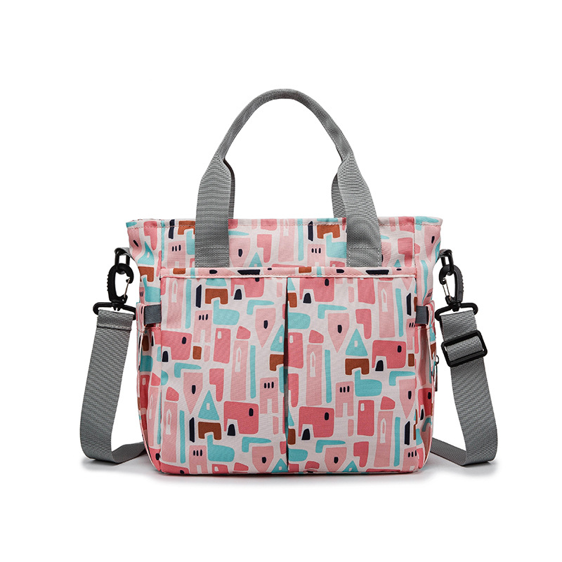 ODM OEM Oxford Multi Functional Nappy Shoulder Hand Bag 27*15*25cm