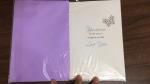 Art Paper Music Greeting Christmas Card Sticker With 2 Sides Printed