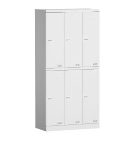 Wholesale 6 door steel locker steel locker cold rolling steel plate office lockers cloth hanger from china suppliers