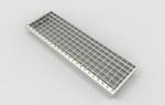 Stainless Hot Dip Galvanized Catwalk 3MM Bar Grating Stair Treads T1 / T2 / T3 /