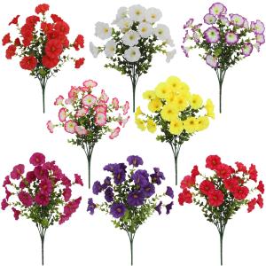 Wholesale Artificial simulated morning glory outdoor home decoration ornaments from china suppliers