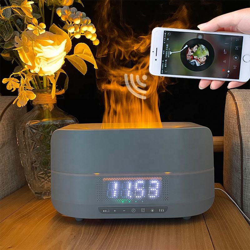 HOMEFISH 400ml Ultrasonic Flame Air Humidifier With Bluetooth