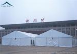 Inner Exhibition Tents Rainproof Canvas Canopy Black Business 15mx30m