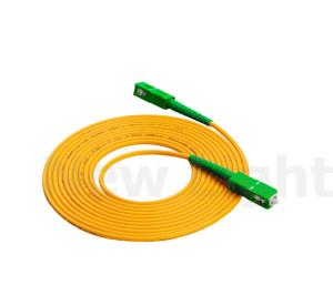 Wholesale SC / APC Optic Fiber Patch Cord simplex single mode 3.0 diameter green connector from china suppliers