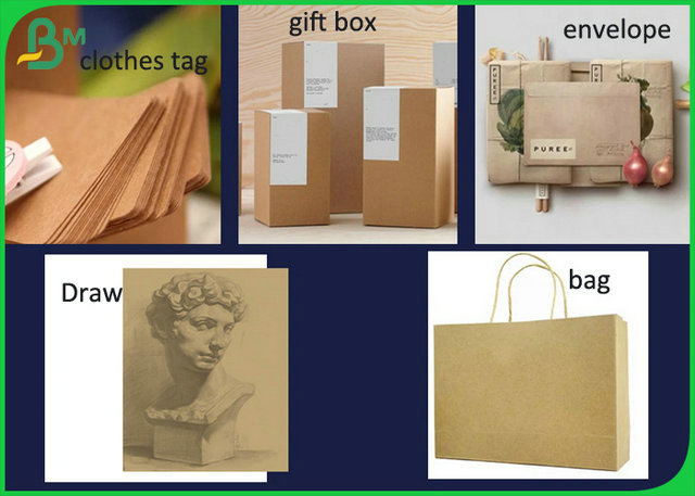 31inch Width Eco Kraft Wrapping Paper 80g 100g With Uncoated Type 