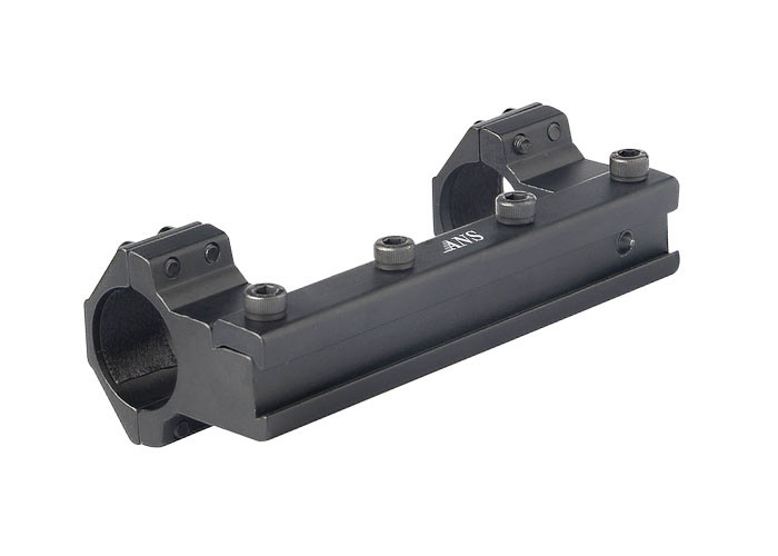 Military Style Quick Release Rings For Picatinny Rail , Scope Mounting Rings Non Reflective Black