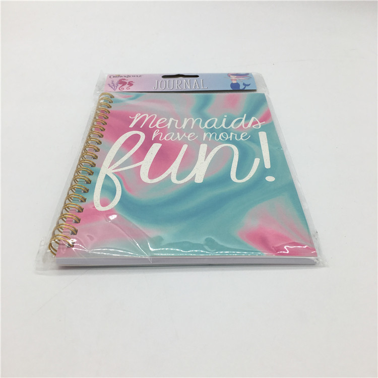 Custom Luxury Notebook Coil Notepad Custom Logo Journal / Diary / Agenda With Metal Ring Binding 130*180mm
