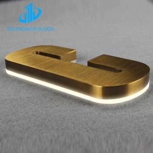 Wholesale Hot selling custom sign outdoor advertising logo 3d backlit metal store letter from china suppliers