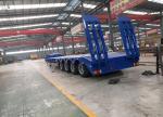 Customization 3 Axles 50-100tons Lowbed Semi Trailer for Heavy Duty Loader