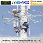 Monopole And Lattice Tower Pole Steel Frame Buildings For Wind Power Tower