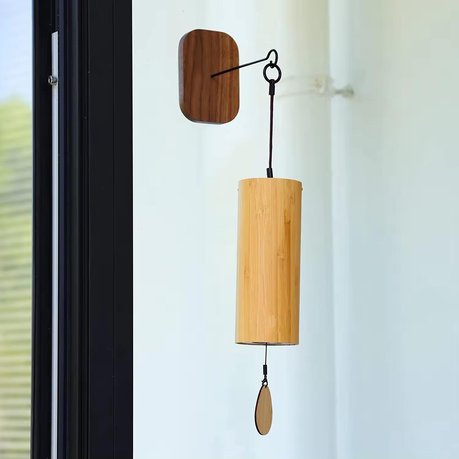 Customized Bamboo Wind Chimes Chime for Sound Healing Meditation and Calming Emotions Classic Home Decoration Good Gift