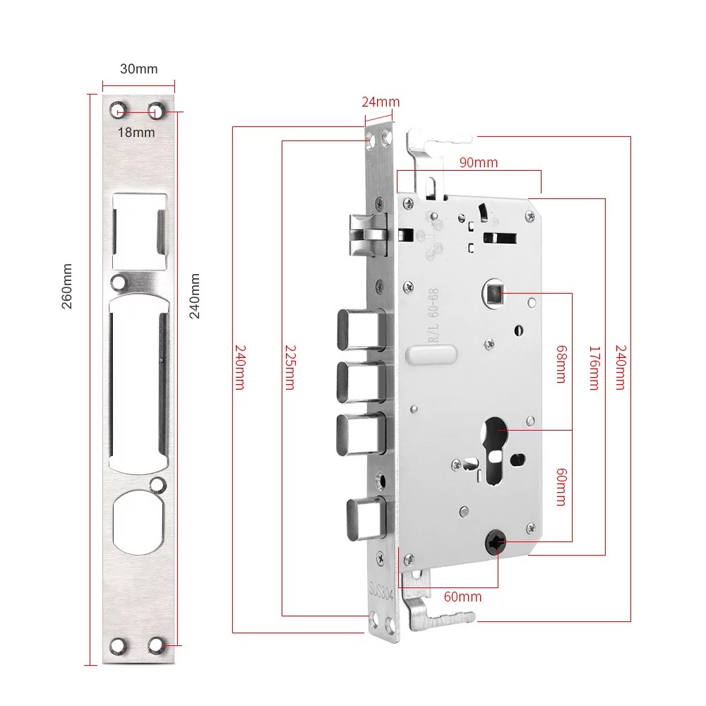 Electronic Mortise 5572 2885 3585 4585 5085 6085 Doorlock Mortise Lock