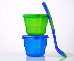 Wholesale Airtight Plastic 2pcs BPA Free Food Storage With Spoon from china suppliers