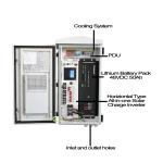IP55 Cabinet Outdoor UPS Systems 5KW SPWM USB UPS Power Cabinet