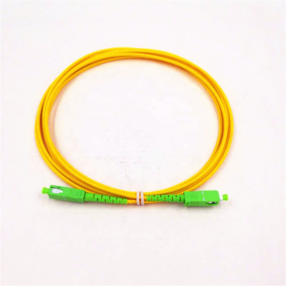 Sc Upc Fiber Optic Patch Cord Cable High Return Loss Zirconia Sleeve