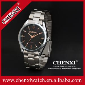 Wholesale China Watch Supplier Black White Color Couples Watch Stainless Steel Rose Gold Watch New Cheap Price from china suppliers